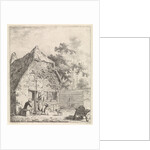 Farmers in conversation at the farm by Johannes Christiaan Janson