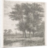 Four trees in a fen by Hermanus Jan Hendrik van Rijkelijkhuysen