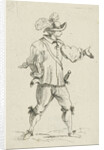 Man with sword over his shoulder by Cornelis Adrianus van Hoogstraten