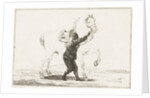 A boy holds a horse on the bridle by Joannes Bemme