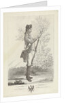 Prussian musketeer with musket and bayonet by Mathias de Sallieth