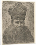 Bust of a man with a Polish hat by Rembrandt Harmensz. van Rijn
