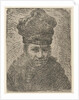 Bust of a man with a Polish hat by Rembrandt Harmensz. van Rijn