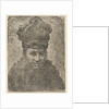 Bust of a man with a Polish hat by Rembrandt Harmensz. van Rijn