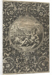 Medallion which a stroomgod by Adriaen Collaert