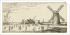 Skaters on the ice at a mill near Penningsveer by Esaias van de Velde