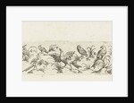 Frieze eleven birds and insect by Marcus Geeraerts