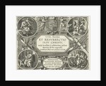 Title print Vita, et passio Resurrectio Jesu Christi by Adriaen Collaert