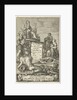 Personifications of Europe, Asia and Africa offer Rome gifts by Cornelis van Dalen I
