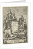 Personifications of Europe, Asia and Africa offer Rome gifts by Cornelis van Dalen I