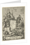 Personifications of Europe, Asia and Africa offer Rome gifts by Cornelis van Dalen I
