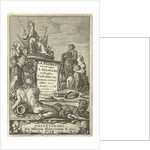 Personifications of Europe, Asia and Africa offer Rome gifts by Cornelis van Dalen I