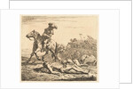 Battlefield soldier on horseback and two deaths by Karel Dujardin