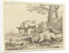 Three pigs in a hedge by Karel Dujardin