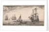 Ships at sea by Jan Houwens I