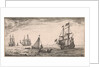 Ships at sea by Jan Houwens I