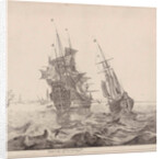 Dutch warship in Amsterdam by Gerard Valck