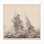 Dutch warship in Amsterdam by Gerard Valck