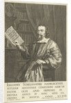 Portrait of Pastor Johannes Schellhammer, sitting at a desk by Hendrik Bary