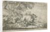 Wild boar hunt by Jacques Van Merle