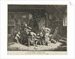Farmers to a meal at an inn by Adriaen van Ostade