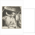 Bakker blows a horn by Adriaen van Ostade