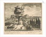 A procession of horsemen and carriages on the road to the Huis ter Nieuwburg Rijswijk by Jan van Vianen