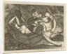 Sleeping Nymph watched by a satyr by Anonymous