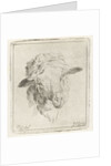 Head of a sheep by Jacobus Cornelis Gaal