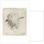 Head of a sheep by Jacobus Cornelis Gaal