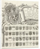 Coat of arms map of ancient families of Utrecht, The Netherlands, sheet top left by Johannes van Hiltrop