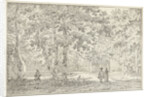 Hikers in a park in Zeist by Johannes de Bosch