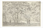 Hikers in a park in Zeist by Johannes de Bosch