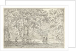 Hikers in a park in Zeist by Johannes de Bosch