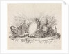 Cartouche surrounded by scientific instruments by Johannes Petrus van Horstok
