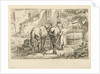 Drinking horses at a fountain by Johannes Mock