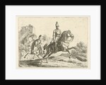 Two soldiers on horseback by Johannes Mock