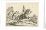 Two soldiers on horseback by Johannes Mock
