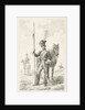 Soldier with a spear beside his horse by Johannes Mock