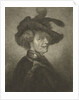 Man with feathered beret by Johannes Mock