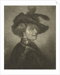 Man with feathered beret by Johannes Mock