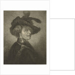 Man with feathered beret by Johannes Mock