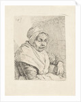 Portrait of an old woman by Pieter Christoffel Wonder