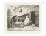 Horse with Halter by Christiaan Wilhelmus Moorrees