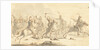 Cavalry during a battle by Gerardus Emaus de Micault