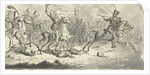 Cavalry during a battle by Gerardus Emaus de Micault