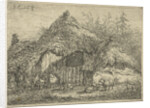 Shepherd in sod by Gerardus Emaus de Micault