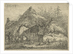 Shepherd in sod by Gerardus Emaus de Micault