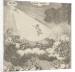 The elect are with the help of angels, back to Christ, directed upwards by Gillis van Scheyndel I