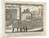 Execution of Cornelis van der Burg, Mayor of Bolsward, Leeuwarden on 16 May 1789, for the scaffold, a large mass of spectators by Rienk Jelgerhuis